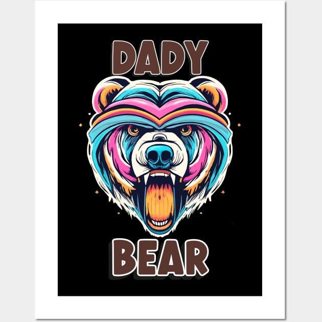 Dady Bear t shirt Wall Art by Printashopus